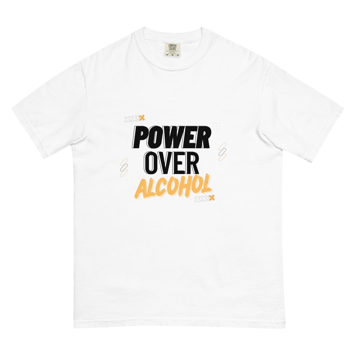 Power Over Alcohol | Men’s garment-dyed heavyweight t-shirt